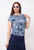 Блузка Незнакомка 03.2160.2154  масло ((46) 164-92-100, бело-синий)