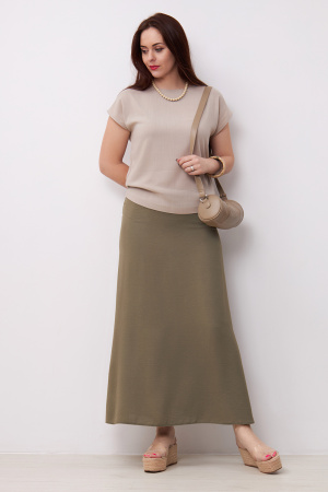 Юбка Незнакомка 04.9497.556.09 ткань ((52) 164-104-112, хаки)