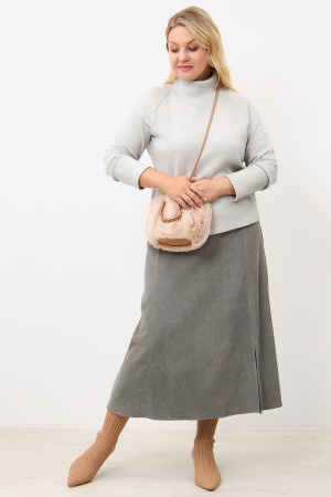 Юбка Незнакомка 04.9506.2813 вельвет ((44) 164-88-96, серо-зеленый)