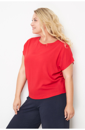 Блузка Незнакомка 03.9499.2154 ткань плательная слаб ((56) 164-112-120, красный)