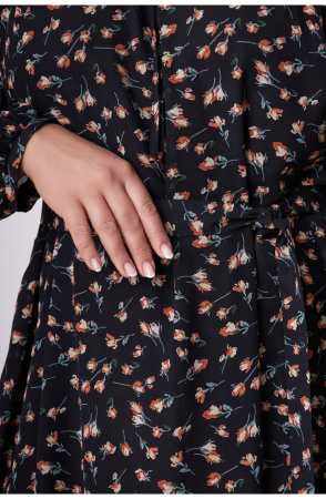 Платье Незнакомка 00.7510.2812 шифон ((52) 164-104-112, черный)