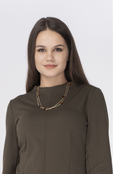 Платье Незнакомка 00.5021.2507 вискоза ((48) 164-96-104, хаки)