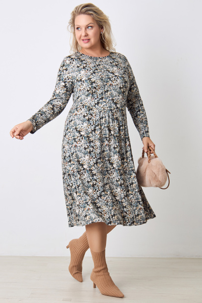 Платье Незнакомка 00.4133.2336.96 вискоза ((44) 164-88-96, серо-бежевый)