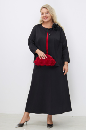 Юбка Незнакомка 04.9455.556.09 атлас-стрейч ((44) 164-88-96, черный)