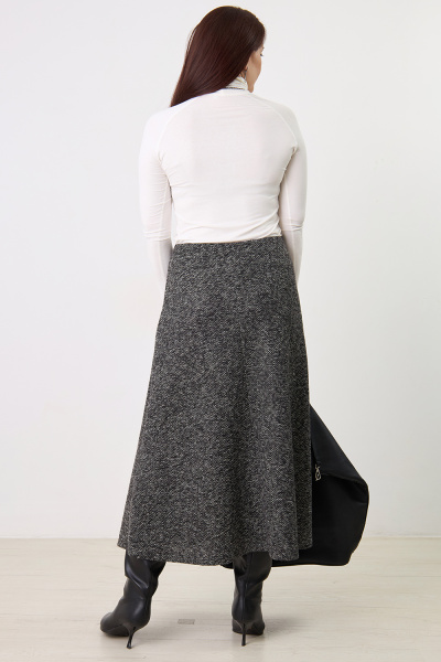 Юбка Незнакомка 04.8431.556.09 трикотаж меланж ((44) 164-88-96, темно-серый)