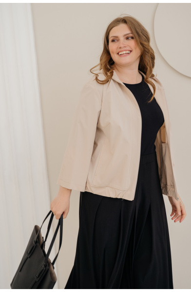 Жакет Незнакомка 10.9380.2702 бенгалин ((60) 164-120-128, светло-беж)