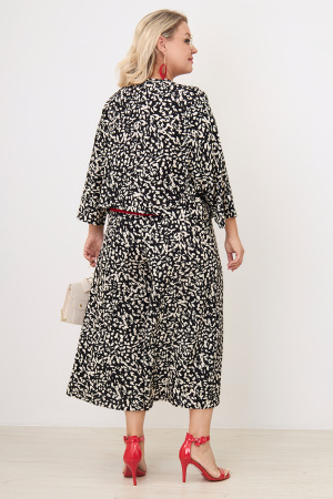 Кардиган Незнакомка 10.9505.2207 штапель ((56) 164-112-120, бежево-черный)