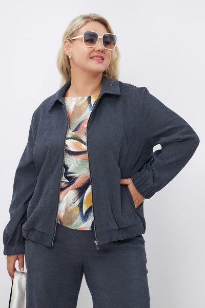 Жакет Незнакомка 10.9506.2864 вельвет ((48) 164-96-104, серый)