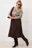 Юбка Незнакомка 04.9506.2674 вельвет ((44) 164-88-96, темно-коричн.)