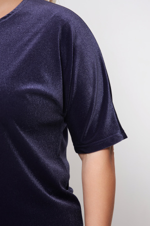 Джемпер Незнакомка 03.8491.2591 бархат ((44) 164-88-96, фиолетово-синий)