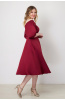 Платье Незнакомка 00.9280.2745 ткань костюмная ((44) 164-88-96, бордовый)