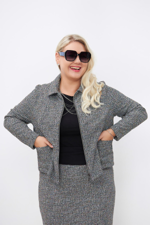 Жакет Незнакомка 10.8477.2865 трикотаж"букле" ((56) 164-112-120, мультиколор)