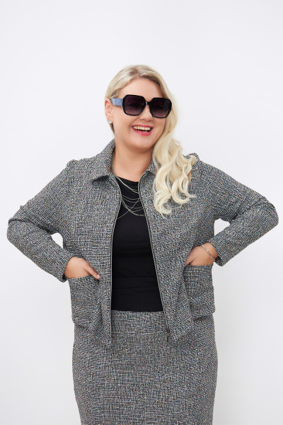 Жакет Незнакомка 10.8477.2865 трикотаж"букле" ((56) 164-112-120, мультиколор)