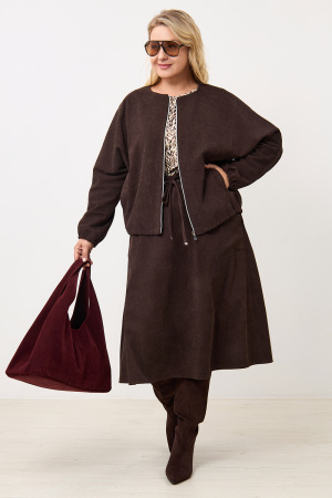 Жакет Незнакомка 10.9506.2914 вельвет ((44) 164-88-96, темно-коричн.)