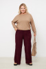 Брюки женские Незнакомка 05.9506.2720 вельвет ((50) 164-100-108, винный)