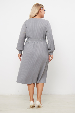 Платье Незнакомка 00.8656.2804 вязанка-лапша ((58) 164-116-124, серый)