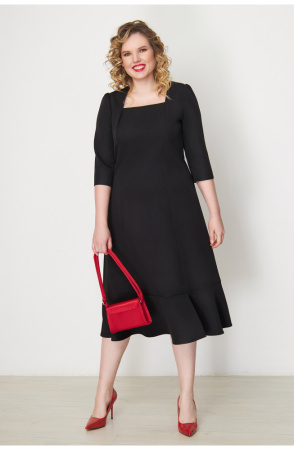Платье Незнакомка 00.9280.2825 ткань костюмная ((52) 164-104-112, черный)