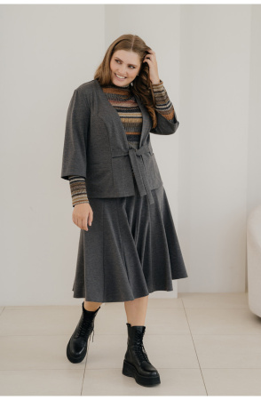 Юбка Незнакомка 04.5023.455 вискоза ((58) 164-116-124, темно-серый)