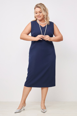 Платье Незнакомка 00.9280.2861 ткань косюмная ((50) 164-100-108, темно-синий)
