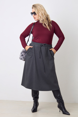 Юбка Незнакомка 04.5023.2674 вискоза меланж ((44) 164-88-96, темно-серый)