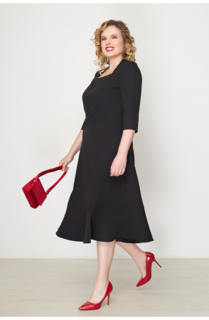 Платье Незнакомка 00.9280.2825 ткань костюмная ((52) 164-104-112, черный)