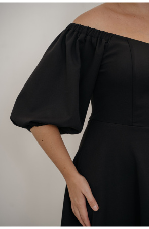 Платье Незнакомка 00.9280.2745 ткань костюмная ((48) 164-96-104, черный)