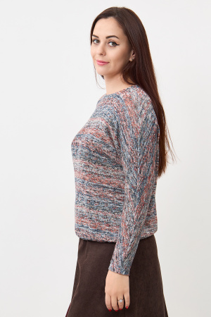 Джемпер Незнакомка 03.8653.2032 вязанка"меланж" ((44) 164-88-96, сине-коричневый)