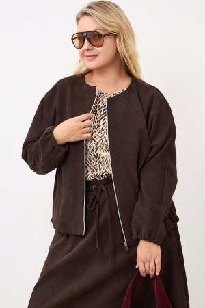 Жакет Незнакомка 10.9506.2914 вельвет ((44) 164-88-96, темно-коричн.)