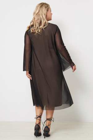 Платье Незнакомка 00.9613.2877 сетка ((54) 164-108-116, черный)