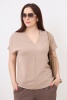 Блузка Незнакомка 01.9497.2893 ткань жатка ((62) 164-124-132, песочный)