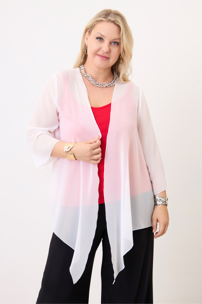 Кардиган Незнакомка 09.9342.2905 шифон ((44) 164-88-96, молочный)