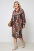 Платье Незнакомка 00.8482.2653 трикотаж-ангора ((52) 164-104-112, корич-терракот)