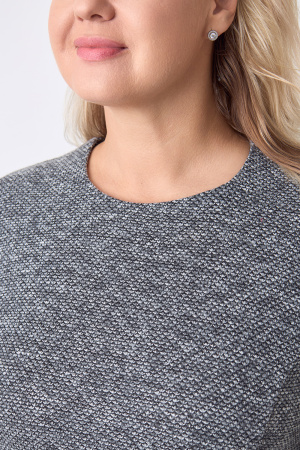 Платье Незнакомка 00.8431.2880 трикотаж меланж ((44) 164-88-96, черно-серый)