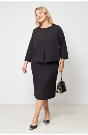 Платье Незнакомка 00.9280.2861 ткань косюмная ((48) 164-96-104, черный)