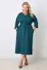 Платье Незнакомка 00.9280.2848 ткань костюмная ((48) 164-96-104, темно-зеленый)