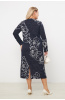 Платье Незнакомка 00.8482.2823 трикотаж-ангора ((44) 164-88-96, сине-белый)