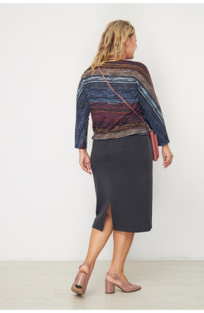 Юбка женская Незнакомка 04.5021.1158 вискоза ((44) 164-88-96, темно-серый)