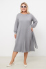 Платье Незнакомка 00.8656.2804 вязанка-лапша ((58) 164-116-124, серый)