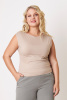 Блузка Незнакомка 08.3012.800 топ вискоза ((44) 164-88-96, серо-бежевый)