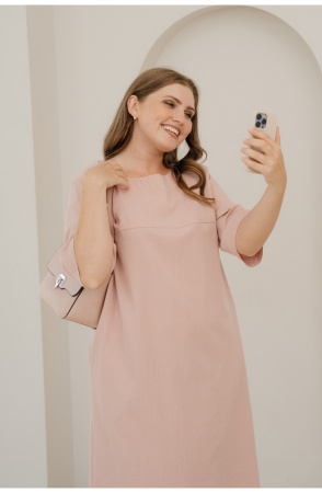 Платье Незнакомка 00.9408.2686 ткань костюмная ((58) 164-116-124, розовый)