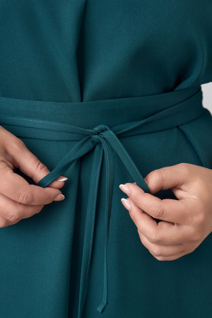 Платье Незнакомка 00.9280.2848 ткань костюмная ((48) 164-96-104, темно-зеленый)