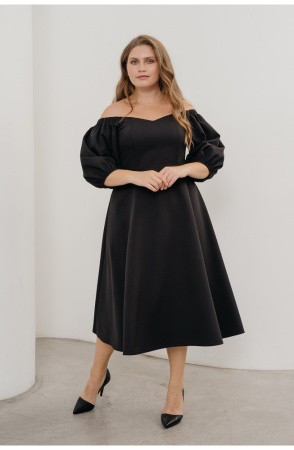 Платье Незнакомка 00.9280.2745 ткань костюмная ((48) 164-96-104, черный)