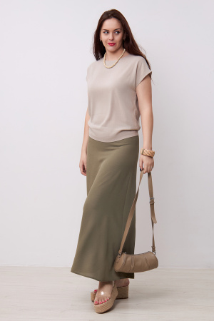 Юбка Незнакомка 04.9497.556.09 ткань ((52) 164-104-112, хаки)