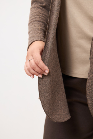 Жакет Незнакомка 10.8612.1965 вязанка кашемир ((54) 164-108-116, темно-бежевый)