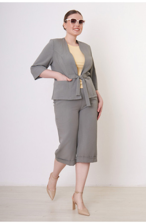 Жакет Незнакомка 10.9408.669 ткань костюмная ((48) 164-96-104, серо-зеленый)