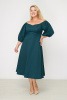 Платье Незнакомка 00.9280.2745 ткань костюмная ((52) 164-104-112, темно-зеленый)