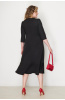 Платье Незнакомка 00.9280.2825 ткань костюмная ((52) 164-104-112, черный)