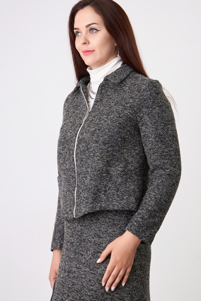 Жакет Незнакомка 10.8431.2865 трикотаж меланж ((44) 164-88-96, темно-серый)