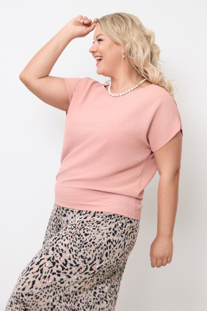 Блузка Незнакомка 03.9497.2154 ткань жатка ((44) 164-88-96, персиковый)