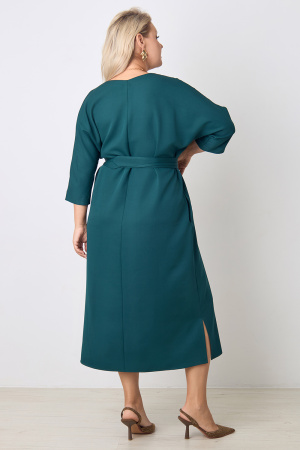 Платье Незнакомка 00.9280.2848 ткань костюмная ((48) 164-96-104, темно-зеленый)